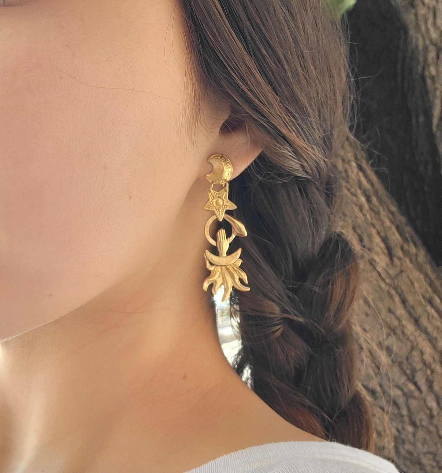 Medea Serpent Celestial Oracle Earrings