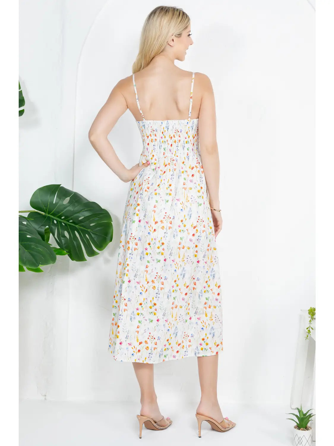 Watercolor Floral Cami Dress