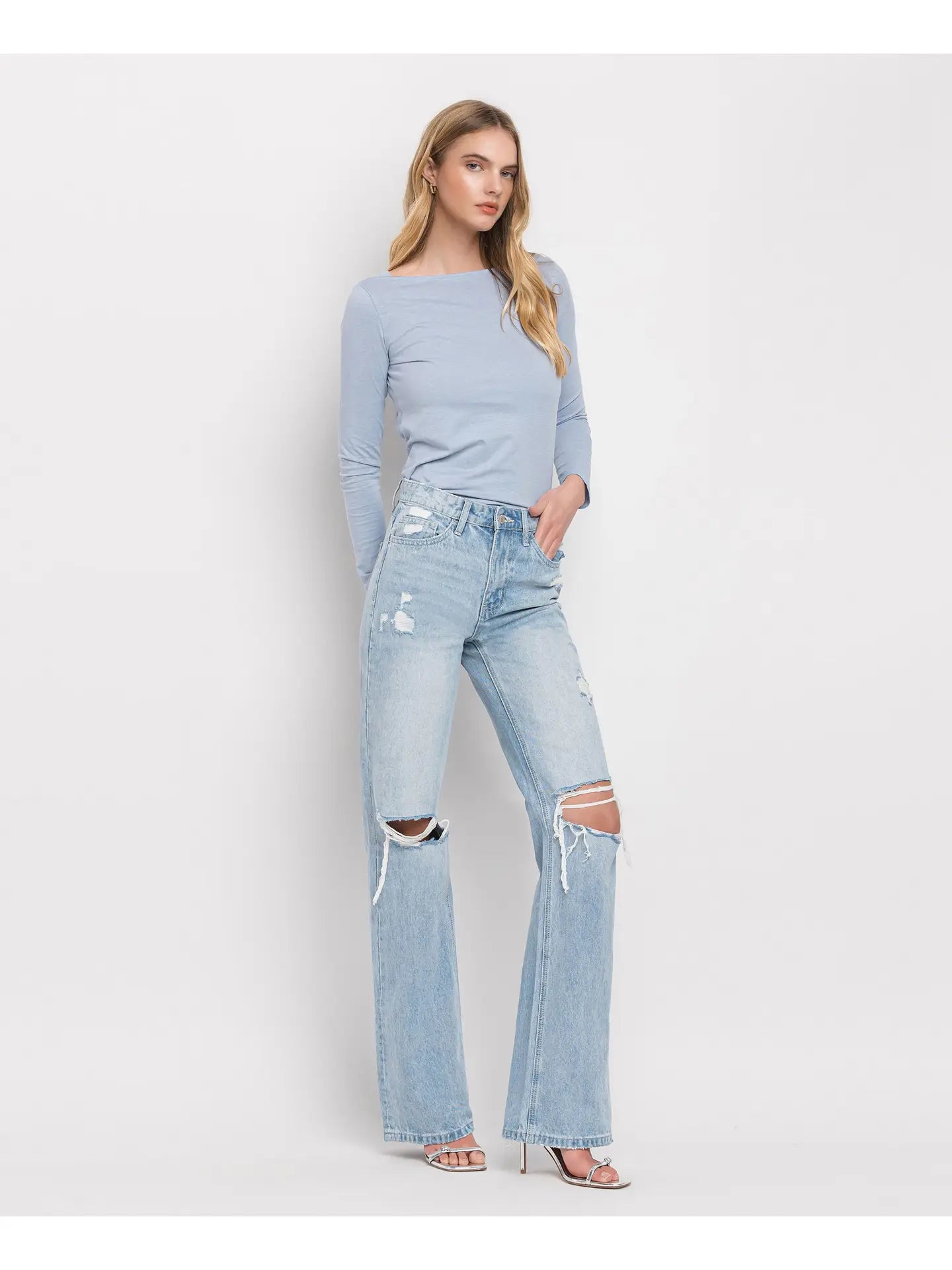 90's Sunny Plains Super High Rise Flare Jeans