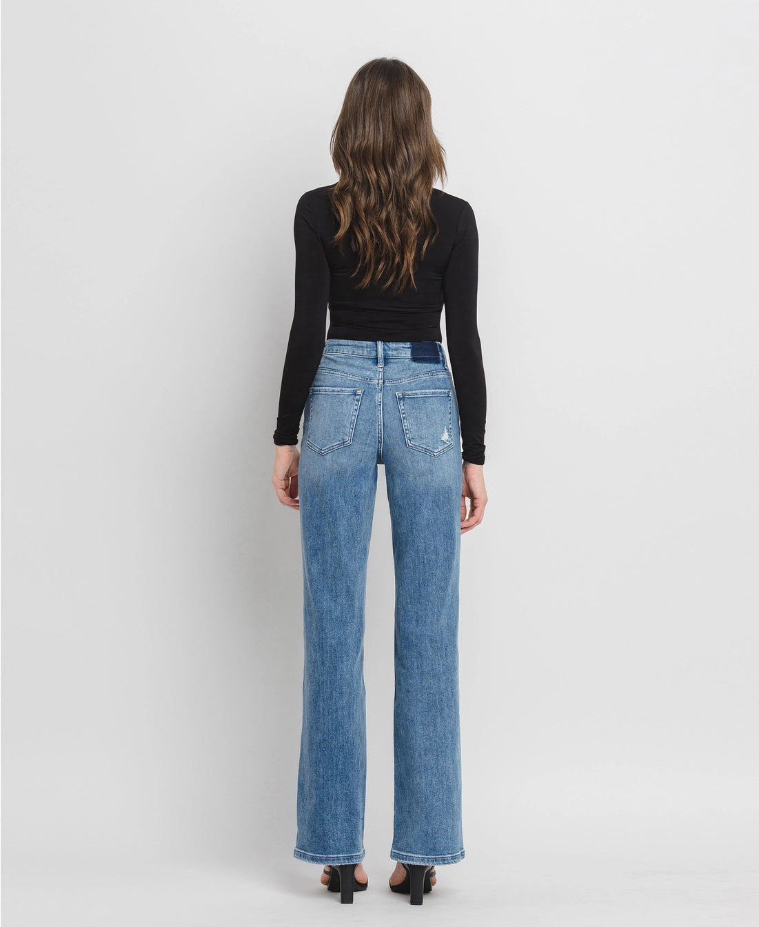90's Super High Rise Flare Jeans