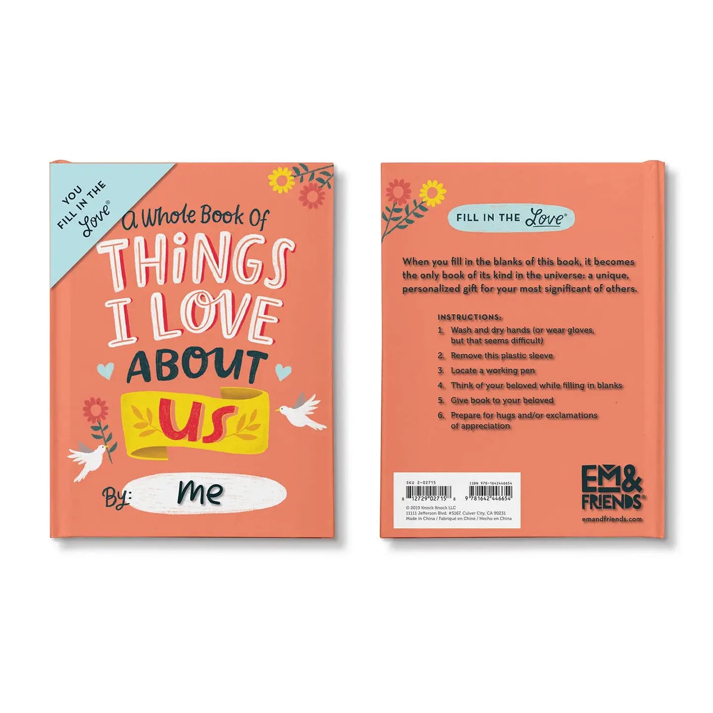 About Us Fill in the Love® Journal