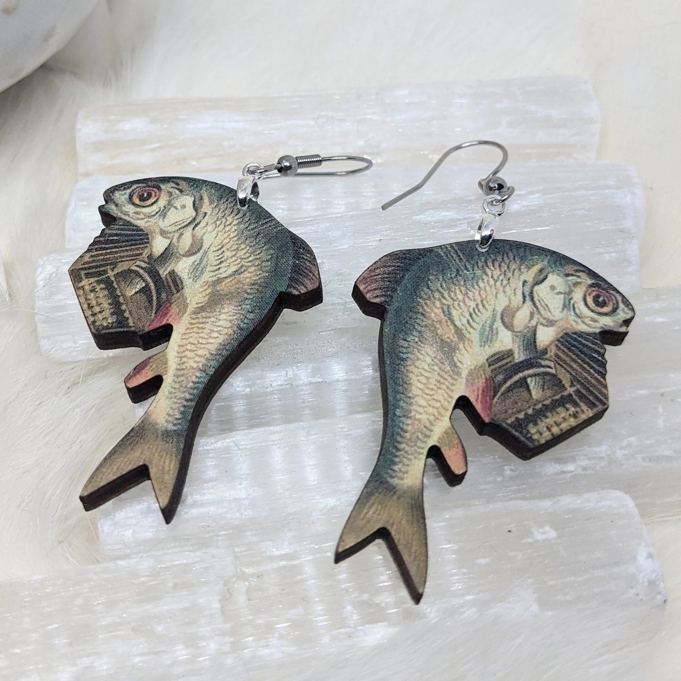 Accordion Fish Earrings