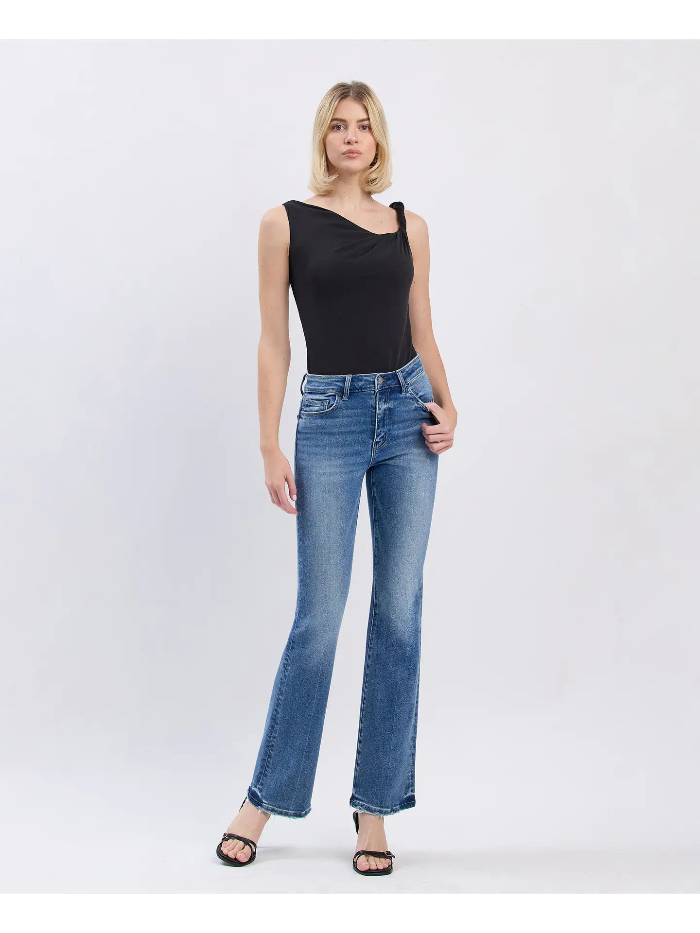Allison High Rise Full Length Bootcut Jeans