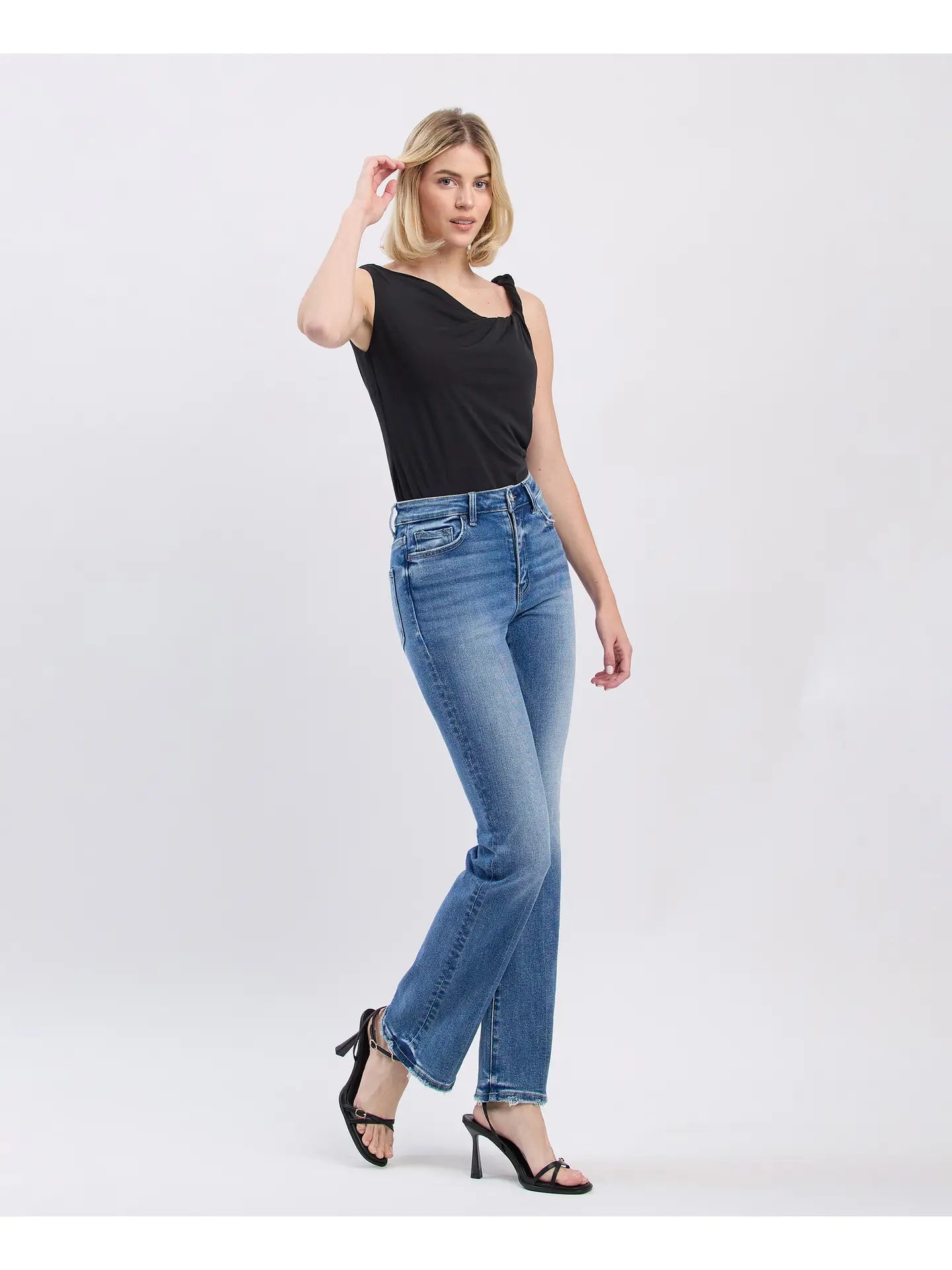 Allison High Rise Full Length Bootcut Jeans