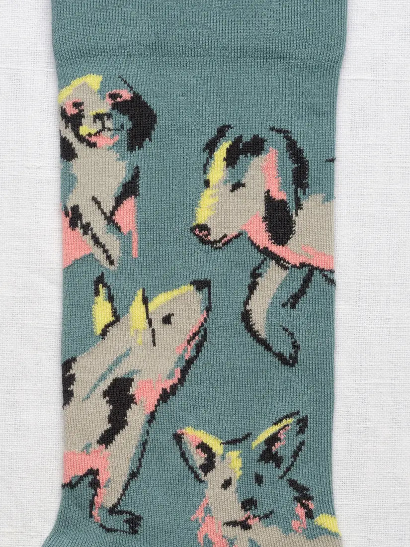 Dog Socks in Arctic Blue