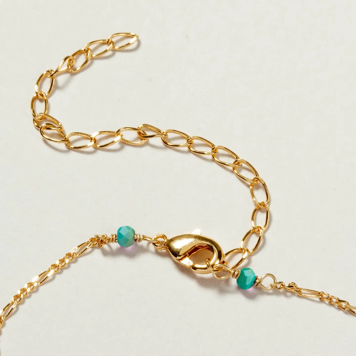 Bermuda Triangle Dainty Necklace- Turquoise