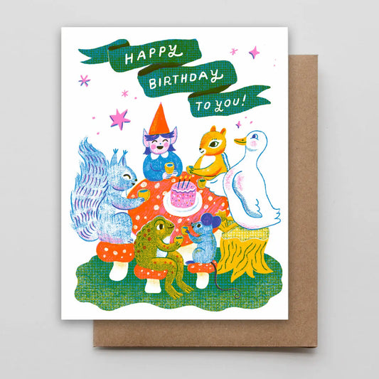 Birthday Animal Party Card