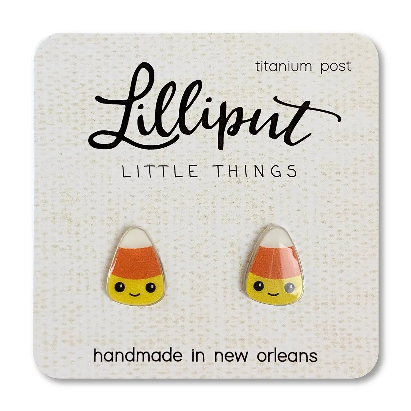 Candy Corn Earrings
