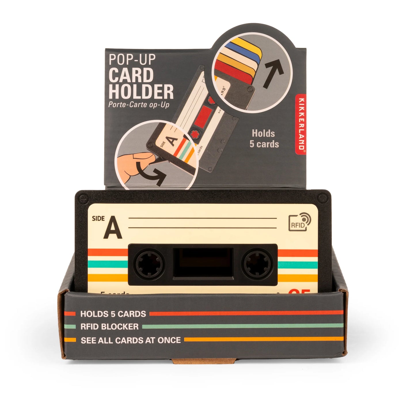 Cassette Pop-Up Card Holder by Kikkerland
