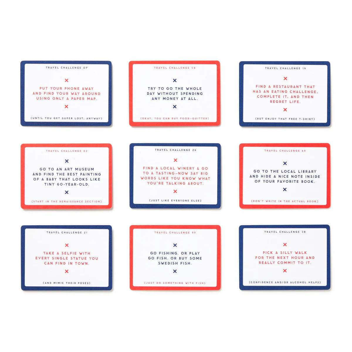 Challenge Accepted Travel Tasks Card Deck