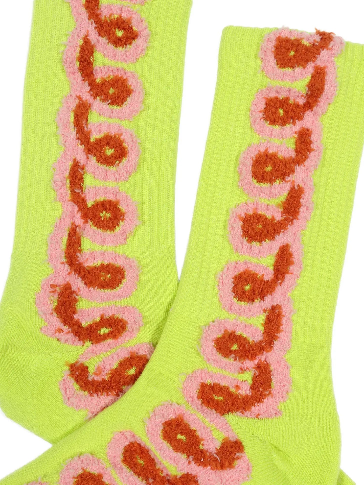 Chartreuse Loopy Socks