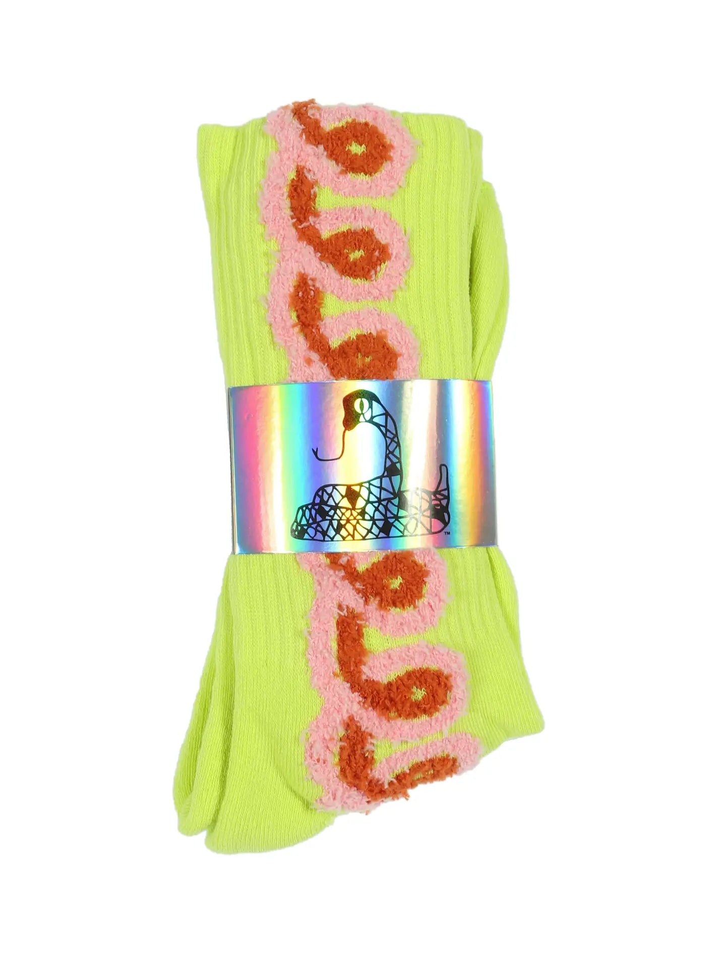 Chartreuse Loopy Socks