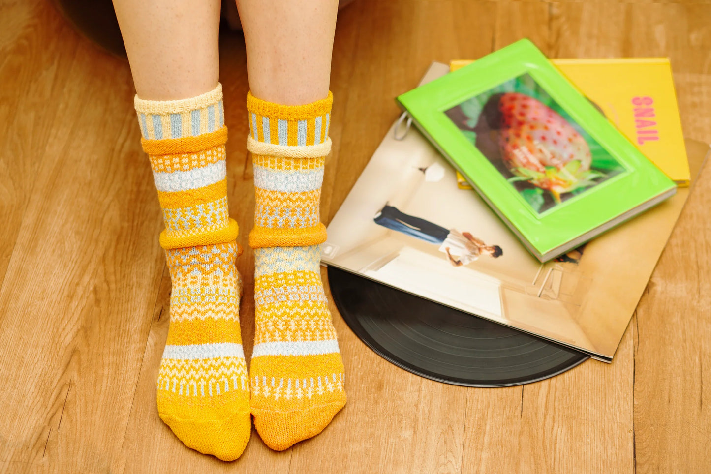 Clementine Crew Socks by Solmate Socks