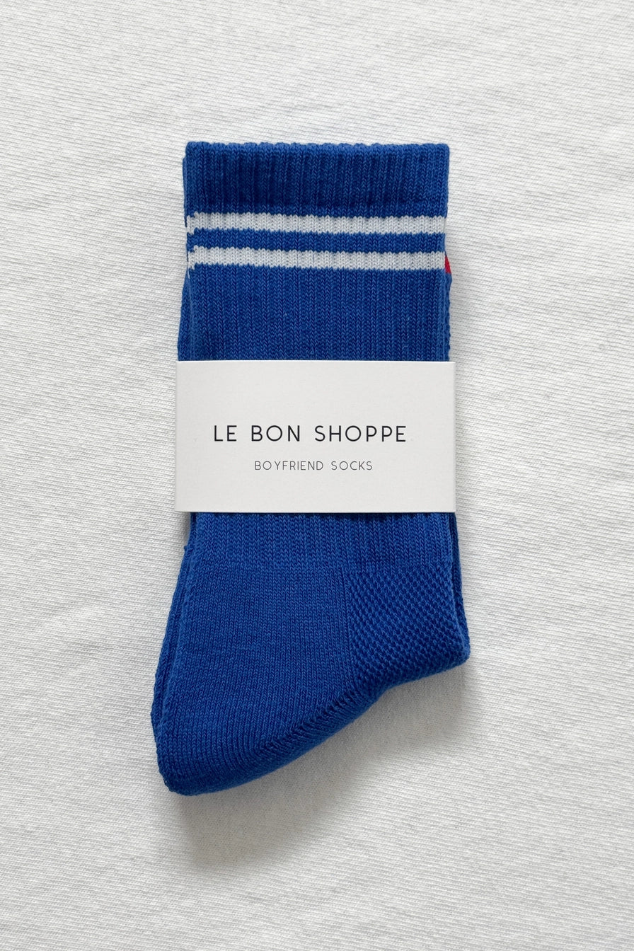 Cobalt Boyfriend Socks by Le Bon Shoppe