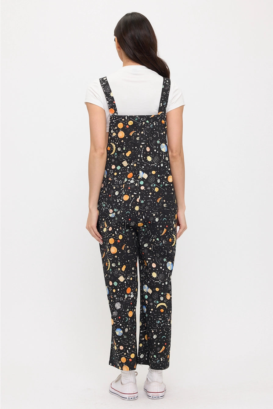 Cosmic Galaxy Print Overalls