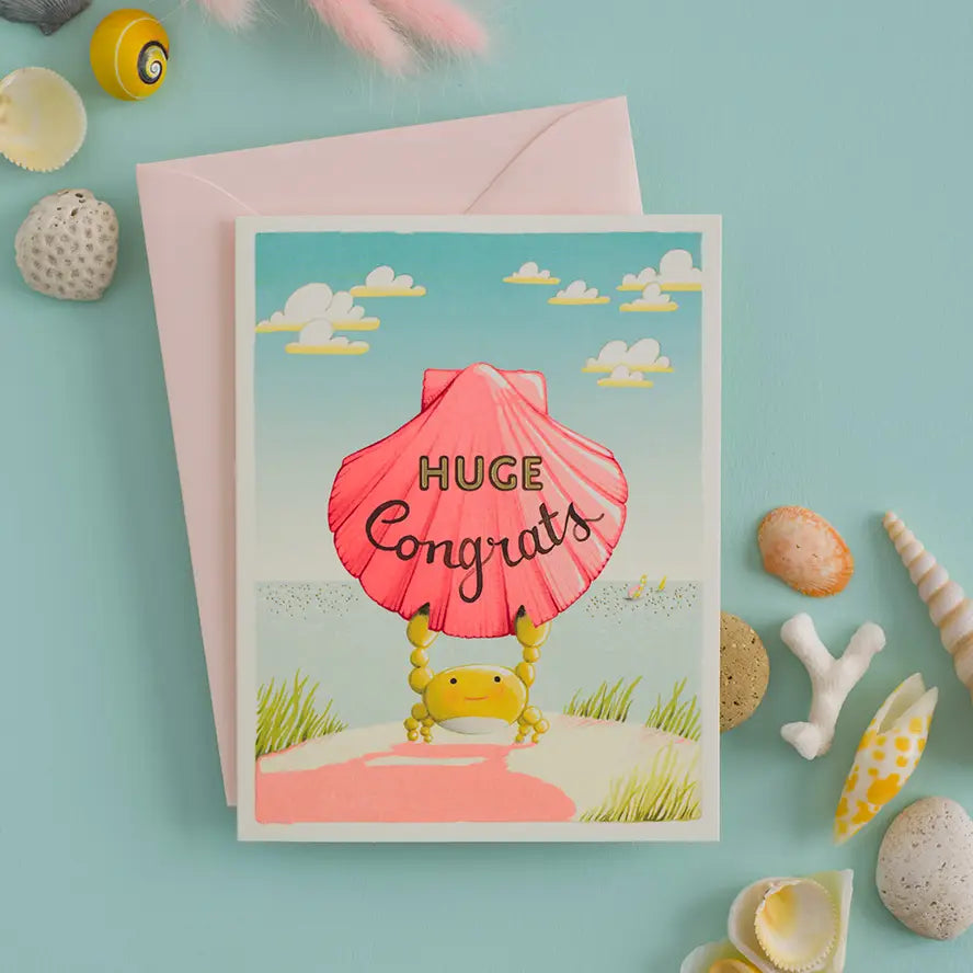 Crab Congrats Greeting Card