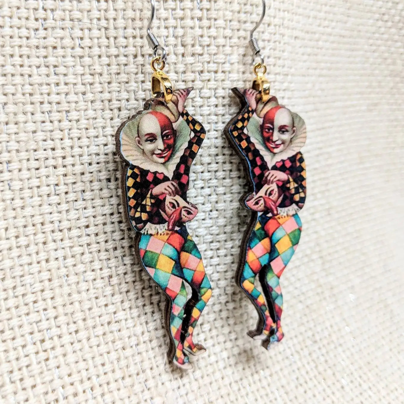 Creepy Clown Earrings