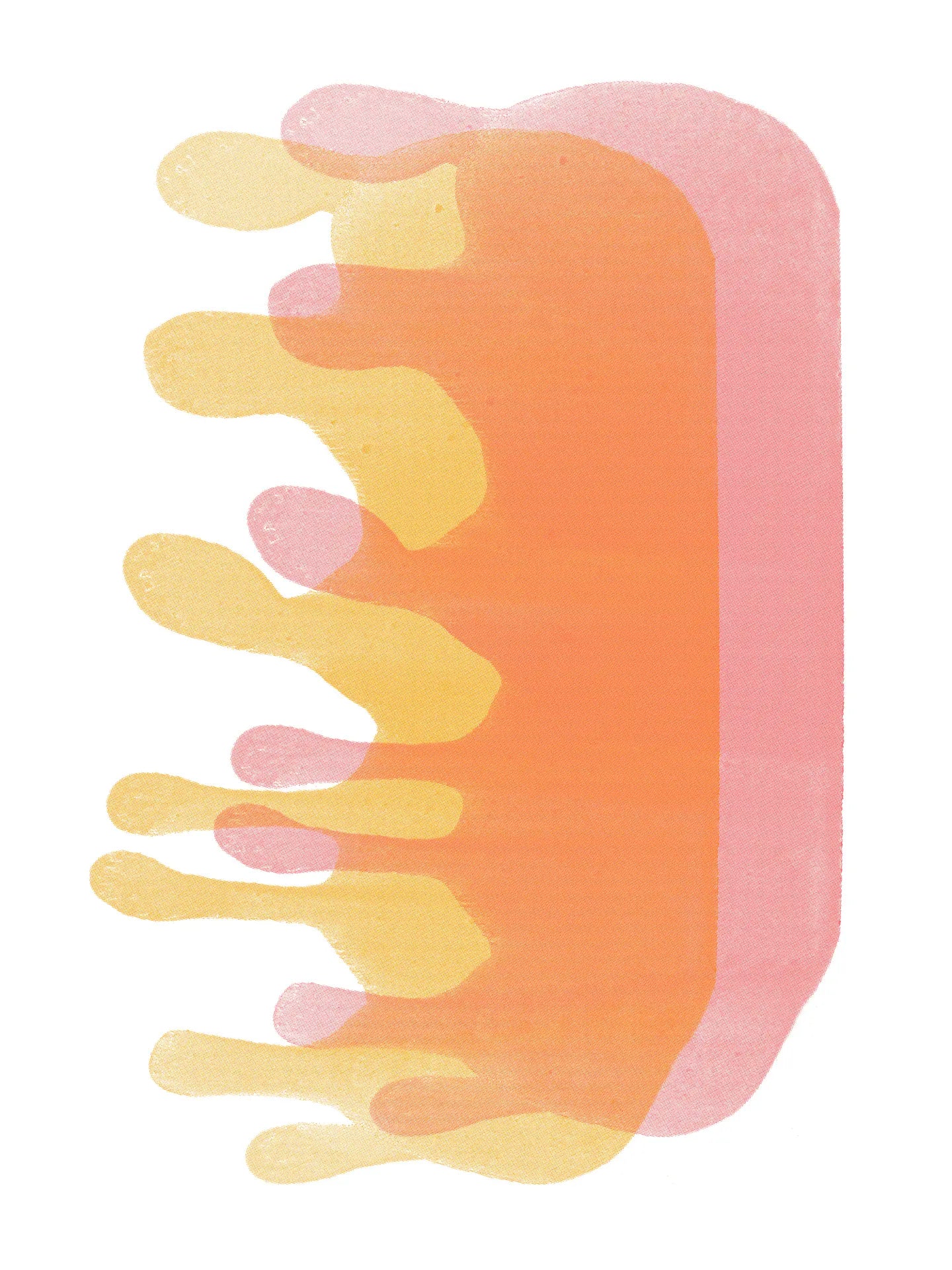 Dark Cherry Blob Women's Long Sleeve Crop Tee by Go To Devil