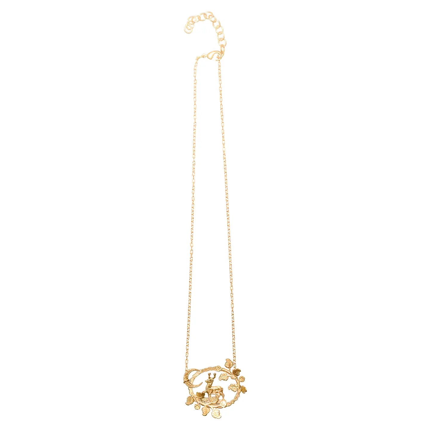 Diana Deer Stag Forest Necklace