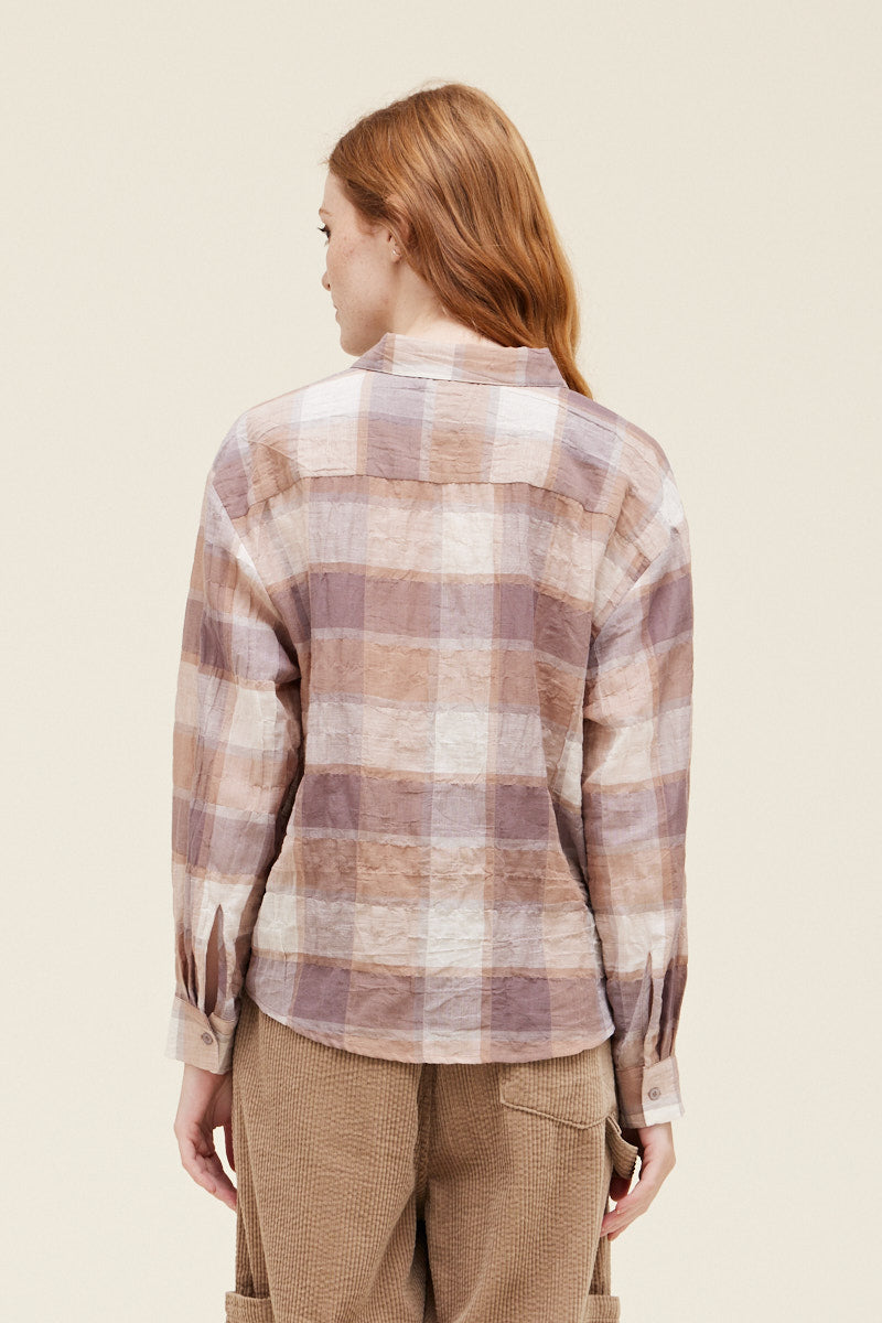 Dusty Lilac Plaid Shirt
