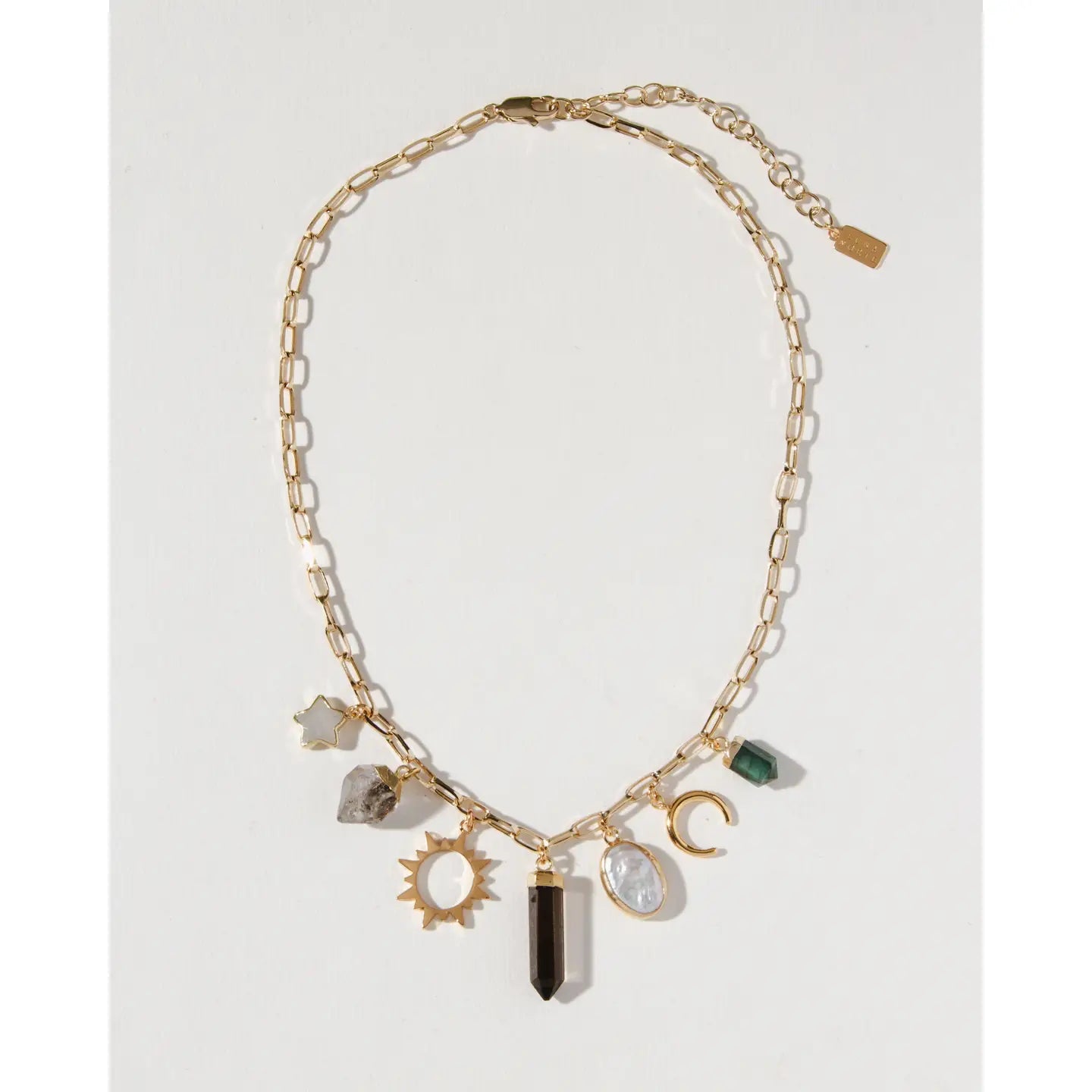 Earthly Treasures Gemstone Charm Necklace