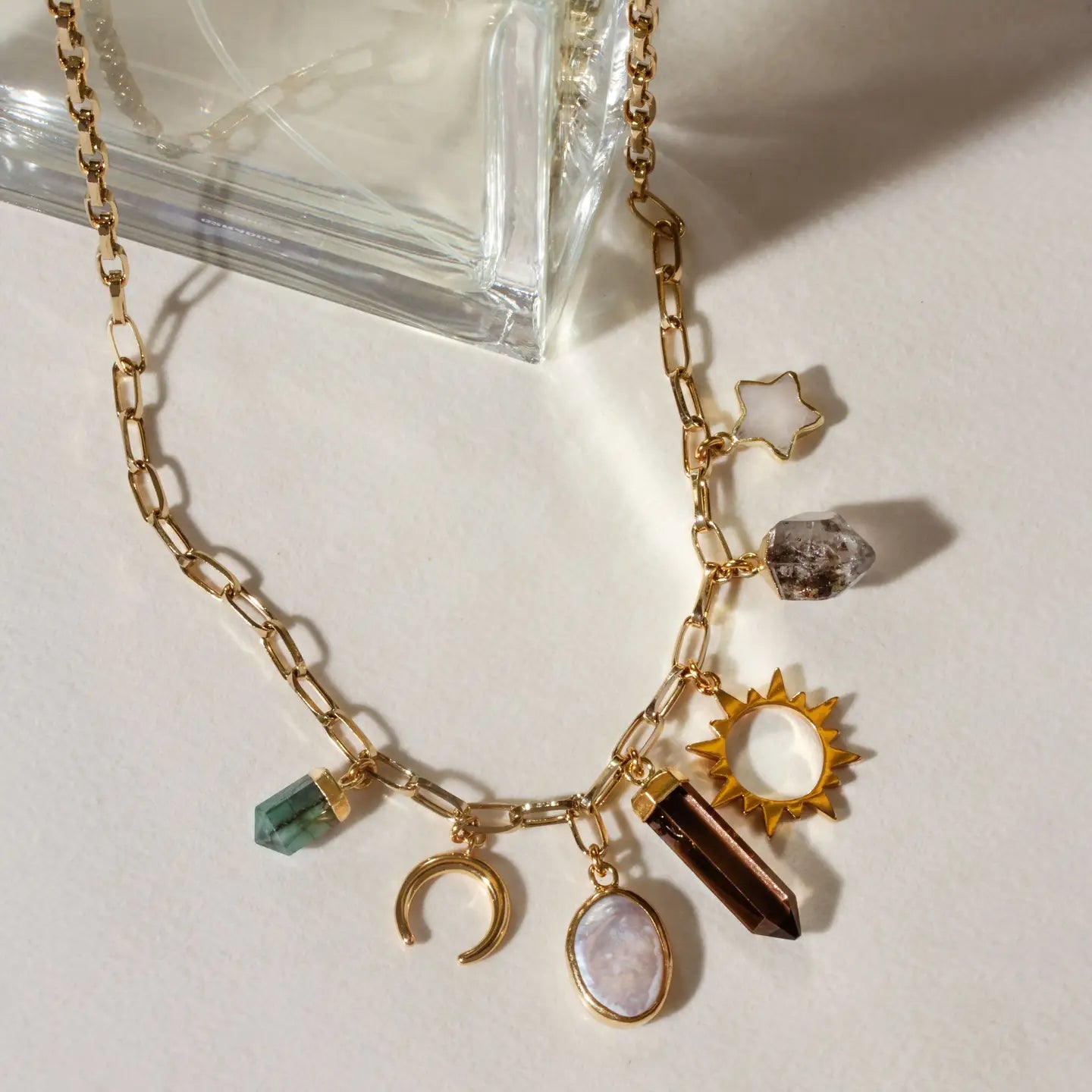 Earthly Treasures Gemstone Charm Necklace