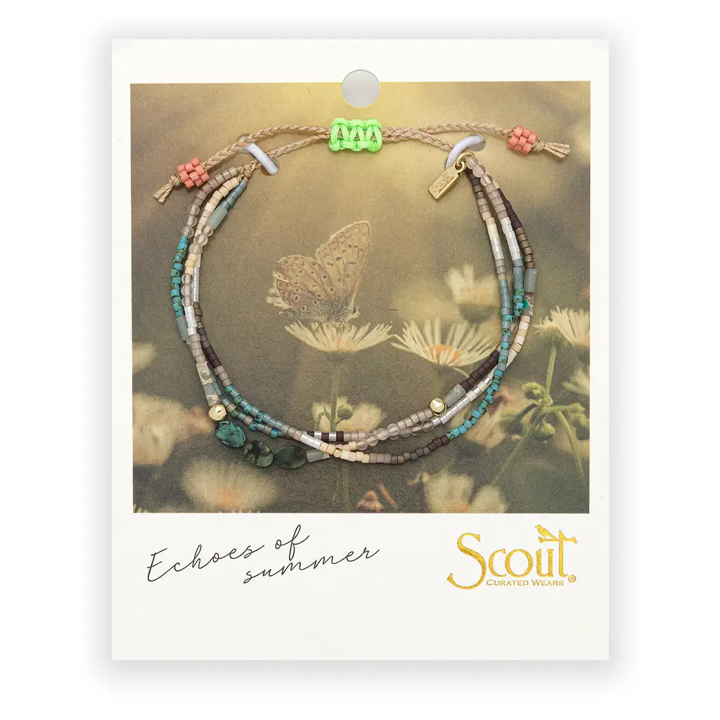 Echoes of Summer Mixed Media Bracelet