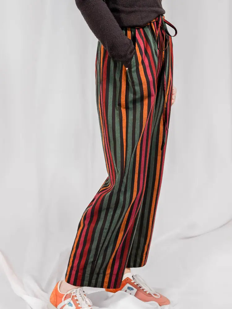 Emmy Drawstring Pant Sunset Stripe