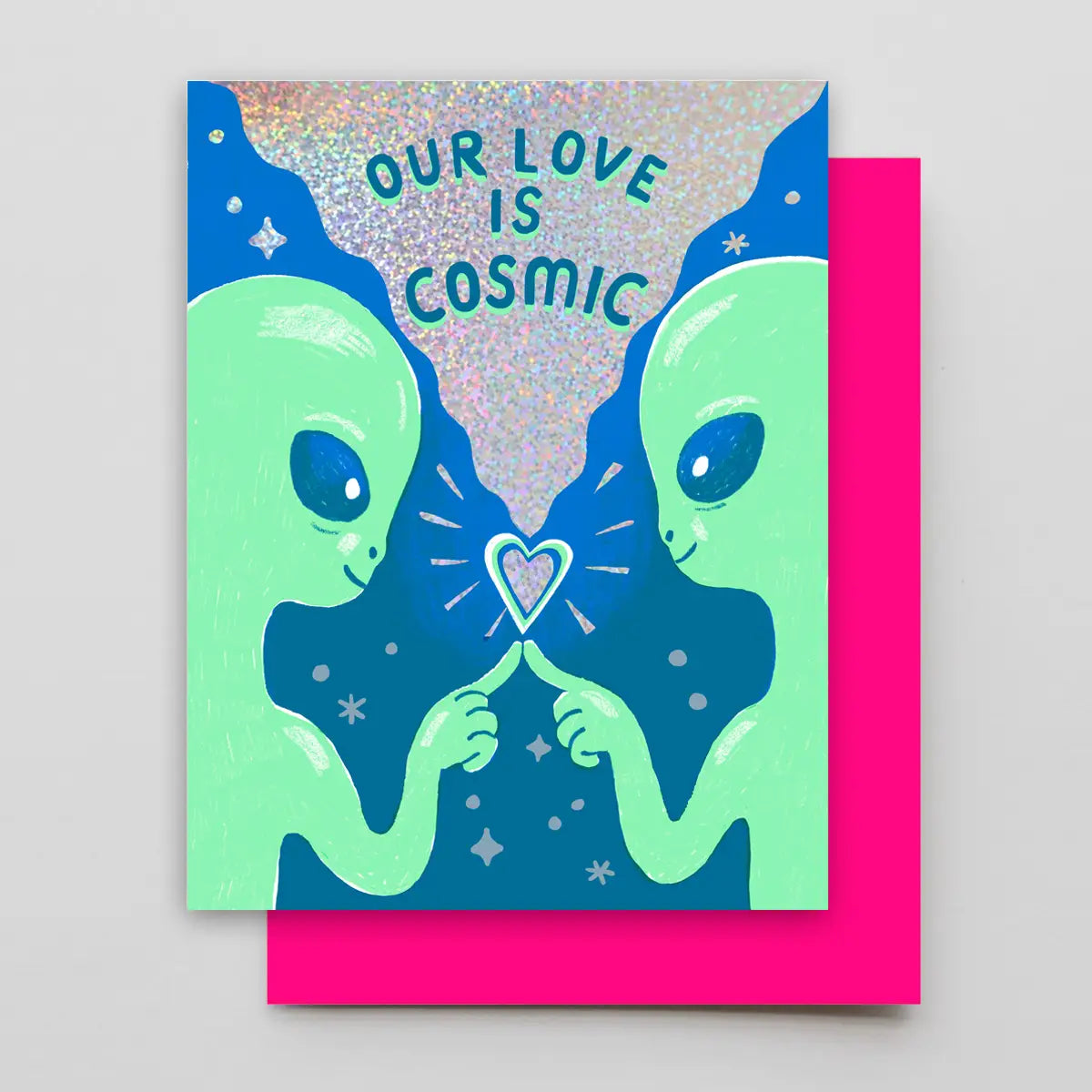 Extraterrestrial Love Card by Hammerpress