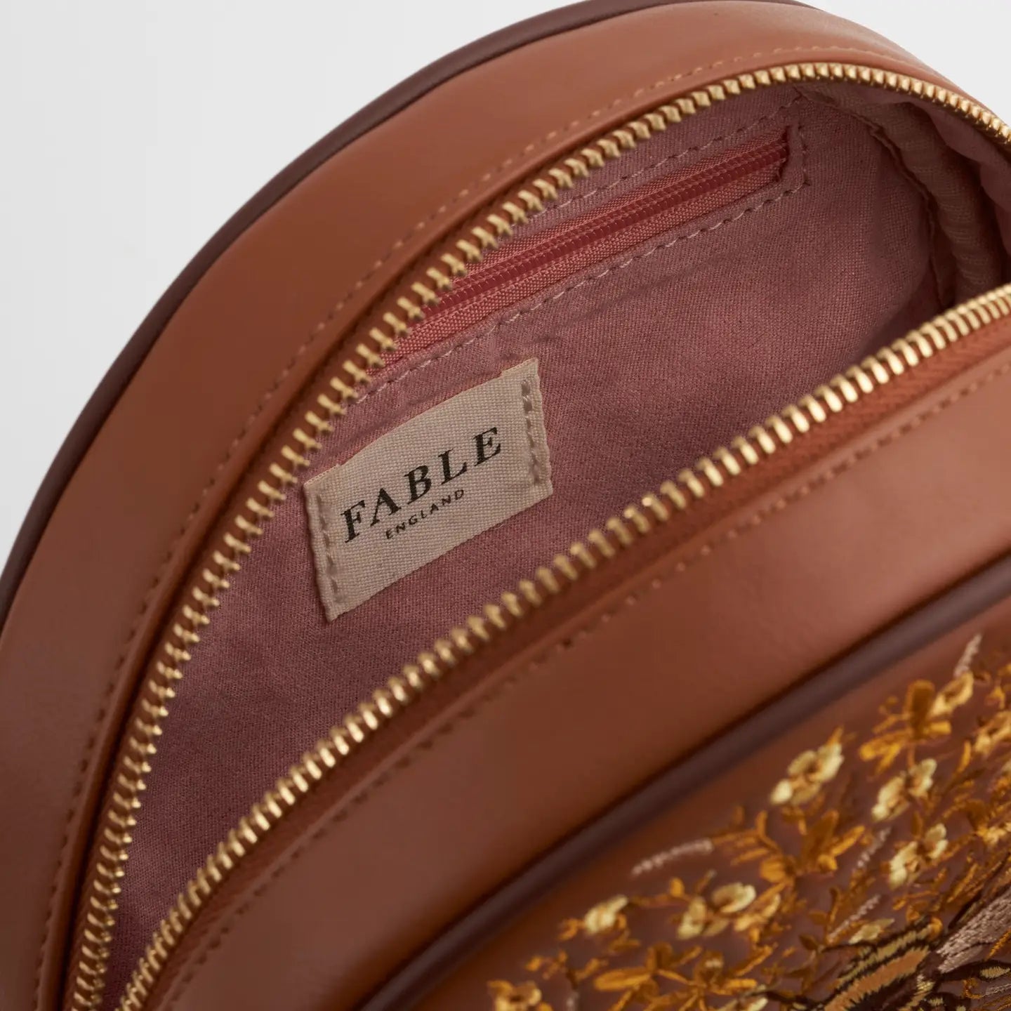 Fable Bumble Bee Tan Circle Purse