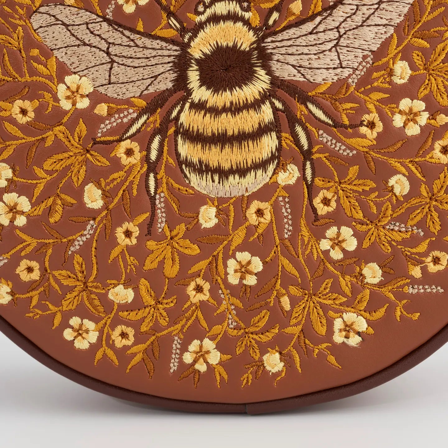 Fable Bumble Bee Tan Circle Purse