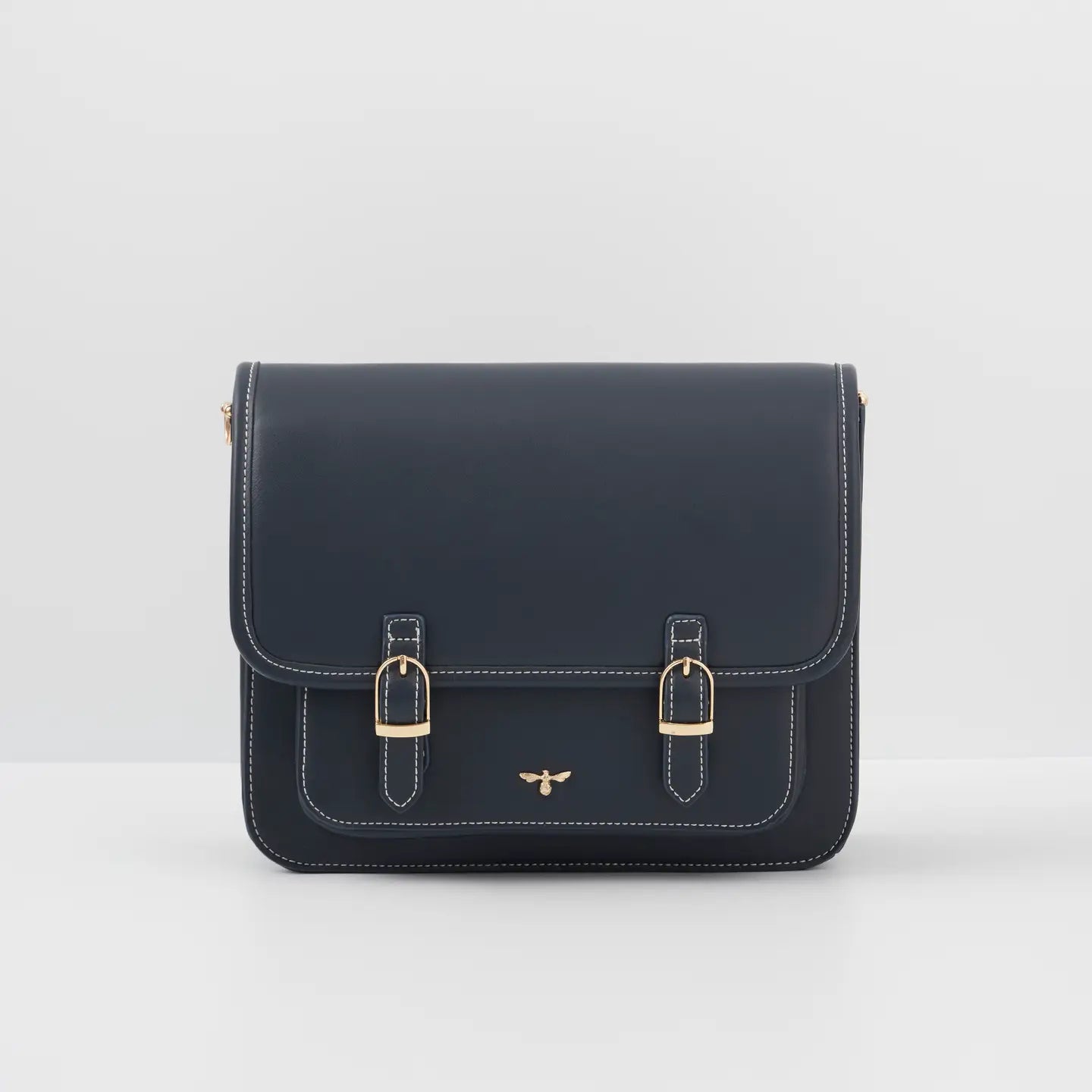 Fable Running Bunny Ditsy Navy Satchel