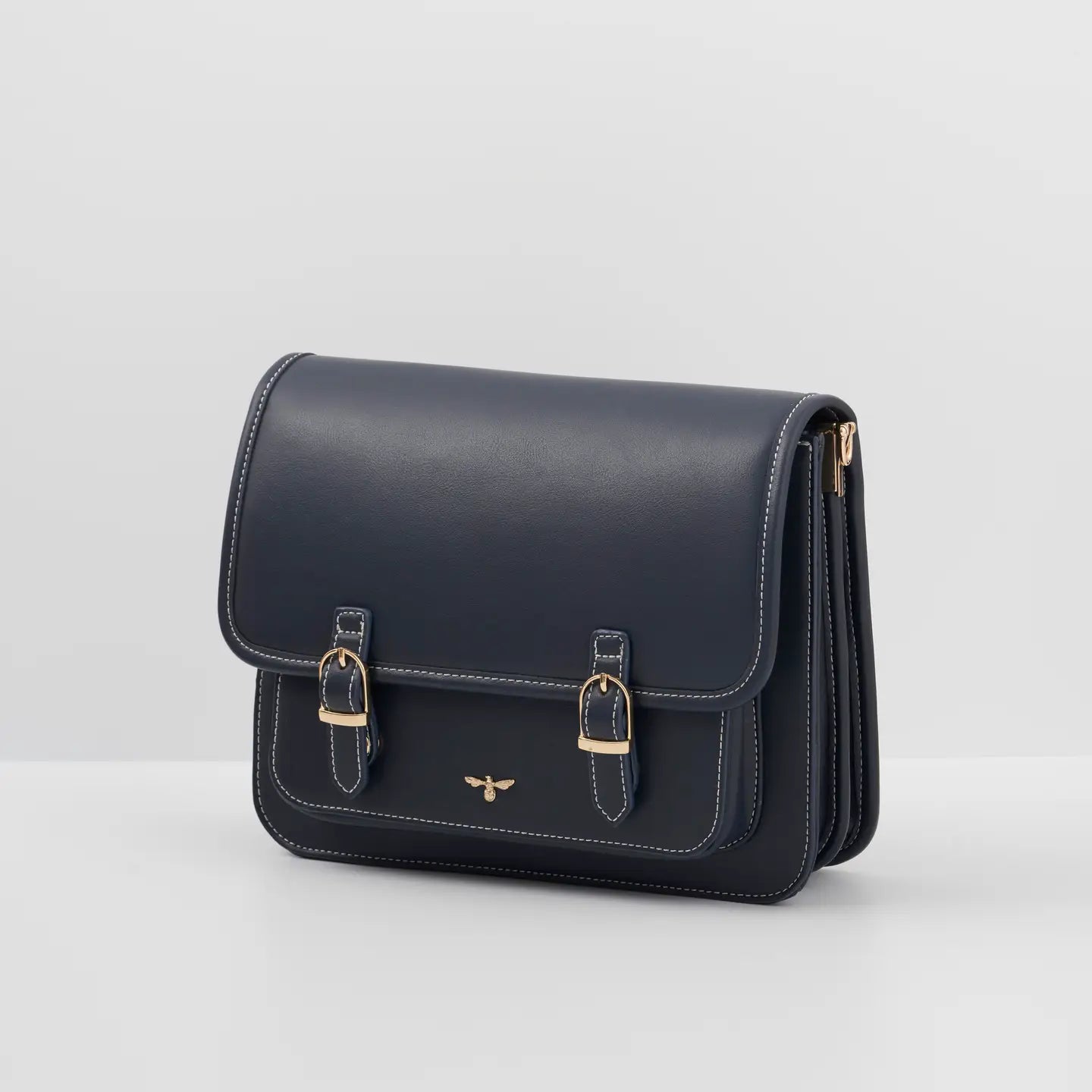 Fable Running Bunny Ditsy Navy Satchel