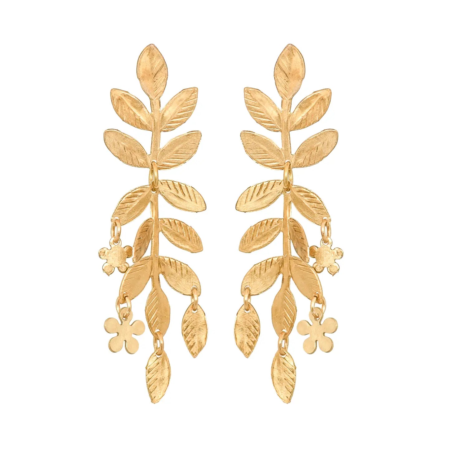 Fairy Garden Leaf Earrings by We Dream in Colour