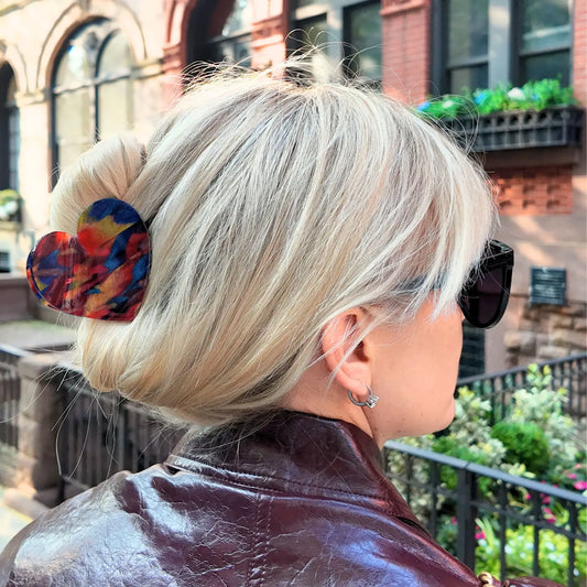 Fall Multi eart Hair Claw Clip