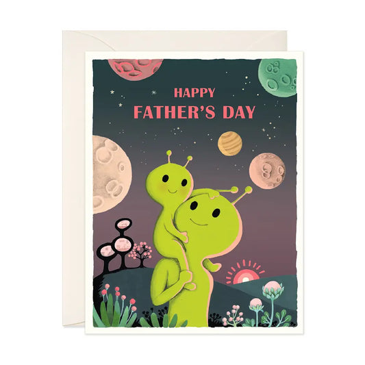 Father's Day Aliens Greeting Card