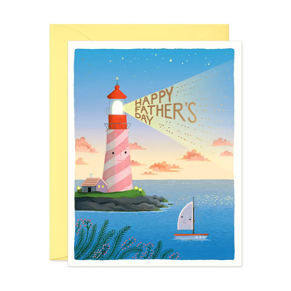 Father's Day Lighthouse Greeting Card