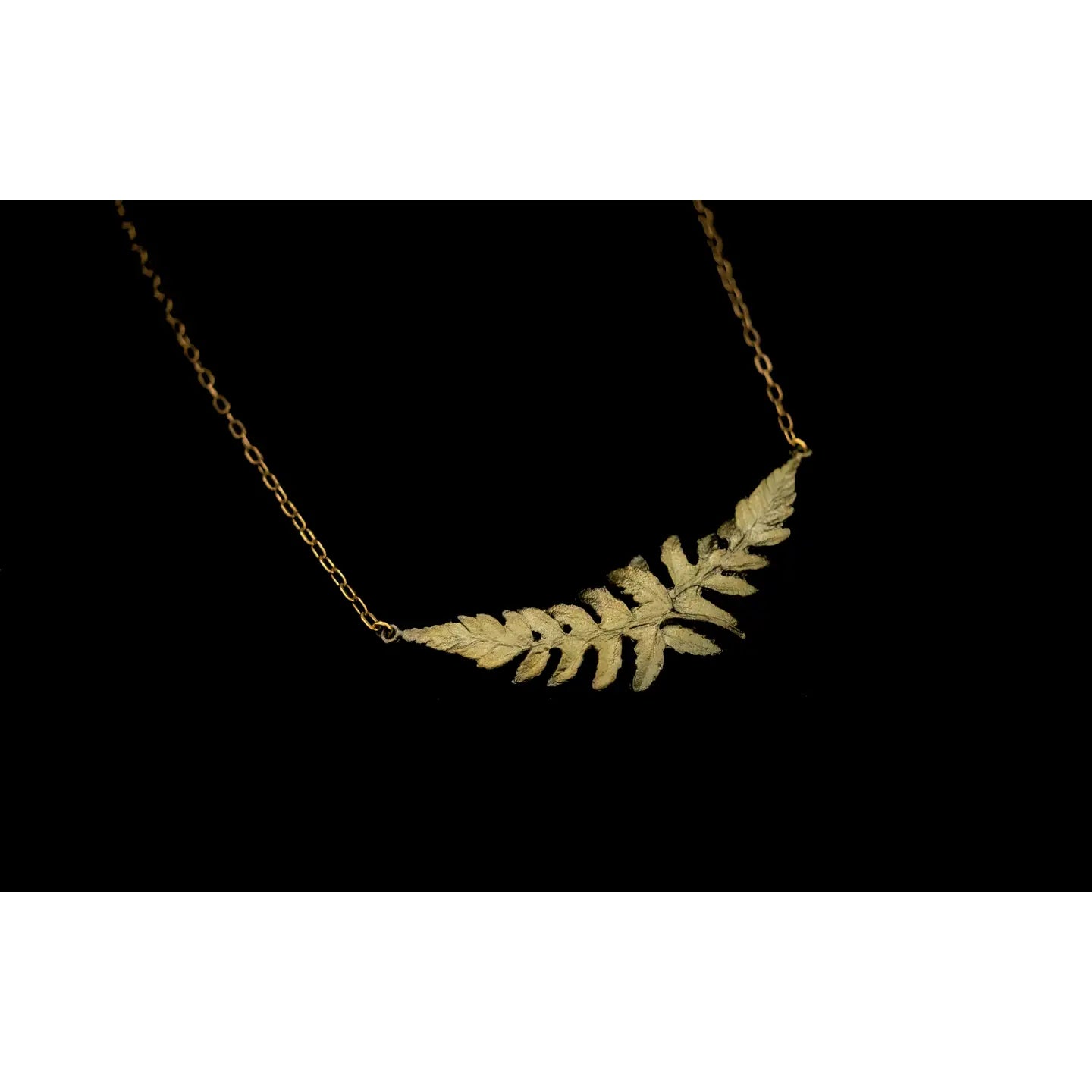 Double Fern Leaf Necklace