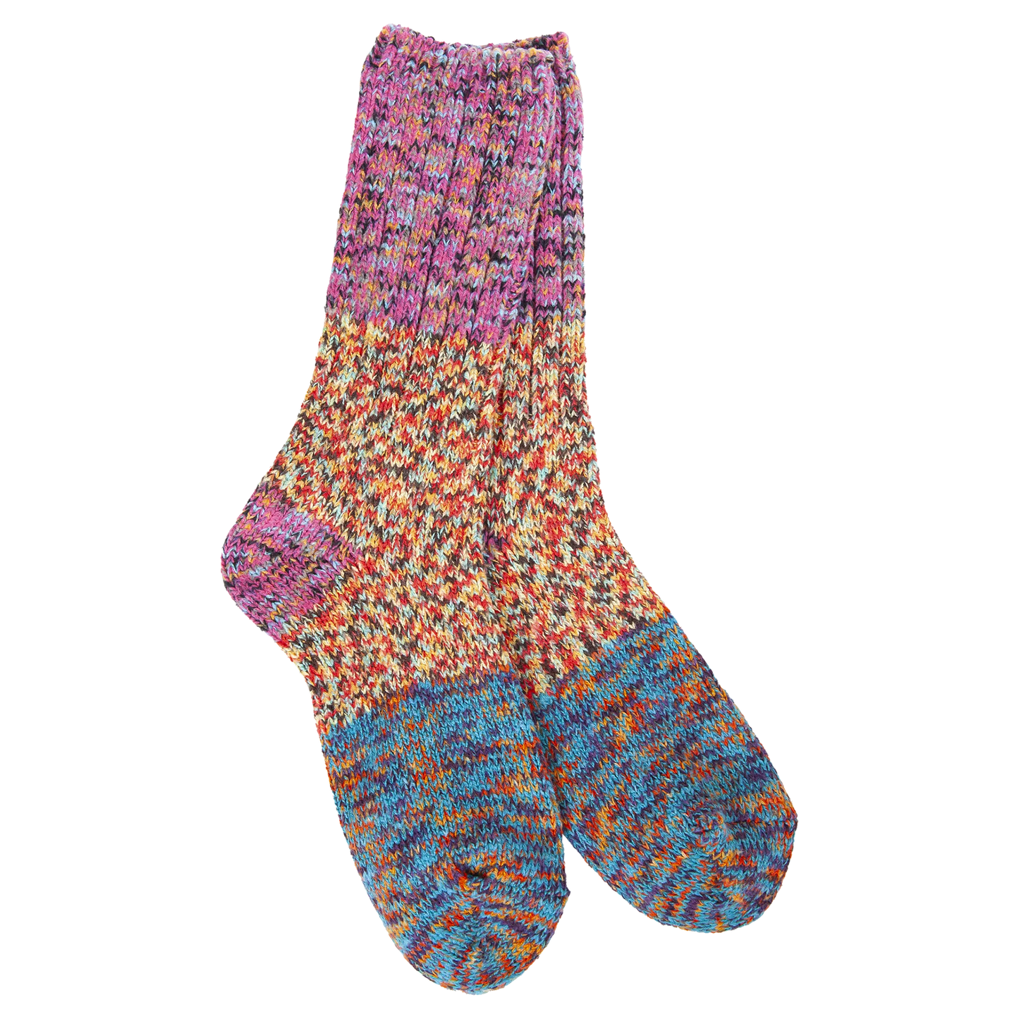 Fiesta Weekend Ragg Crew Colorblock Socks