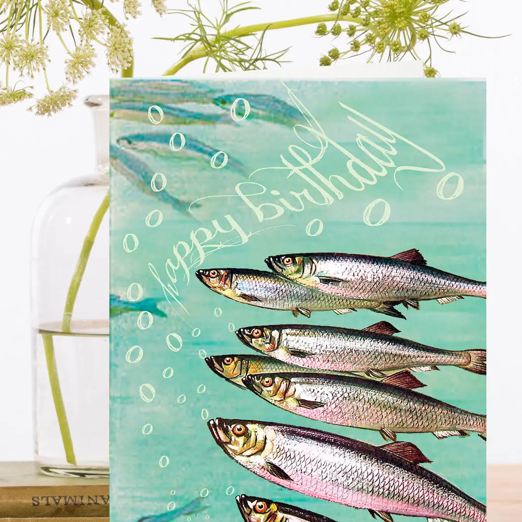 Fish Chorus Birthday Card