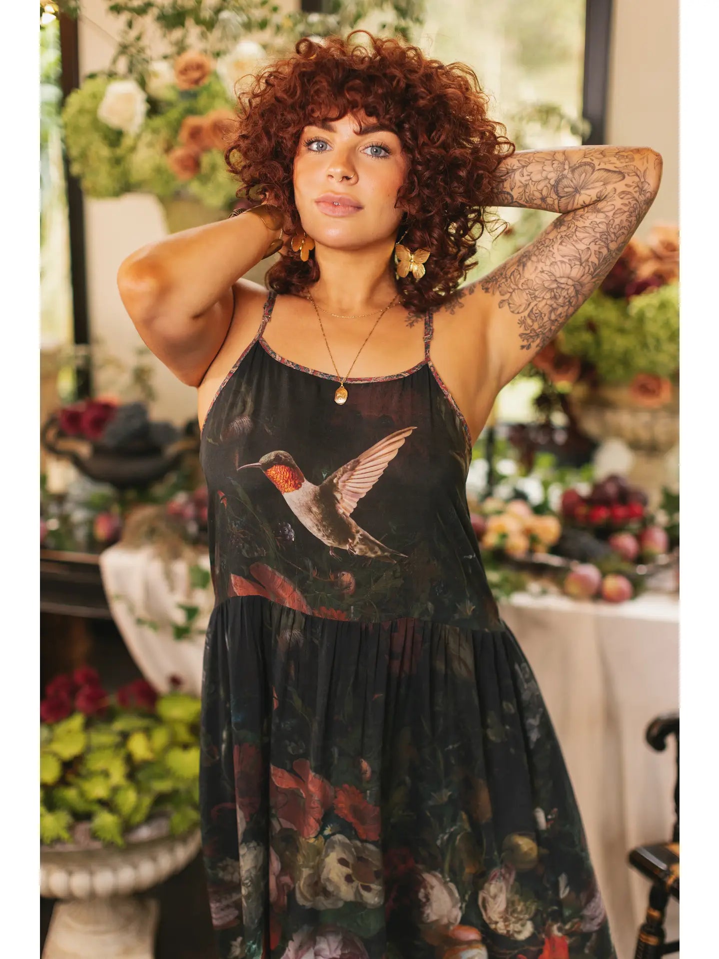 Flight of Flancy Slip Dress