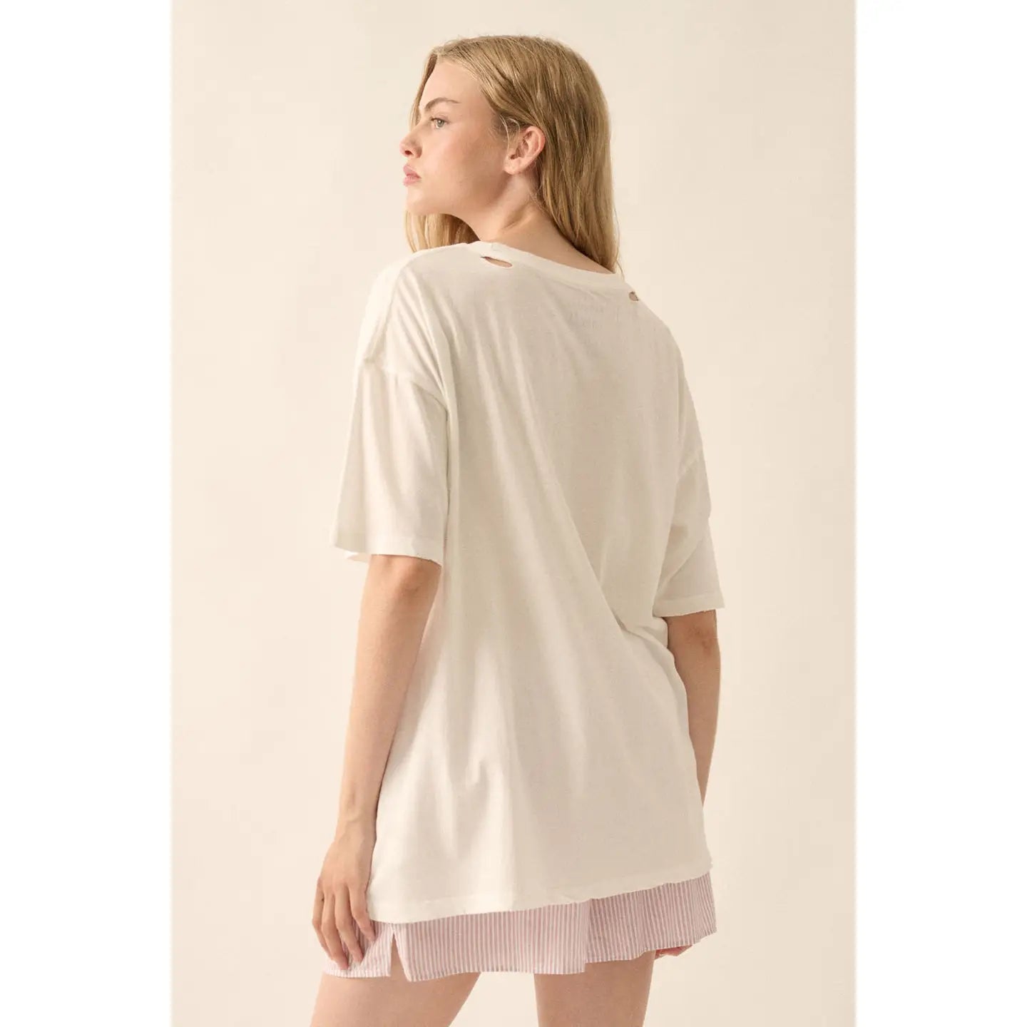 Flower Butterfly Oversize Tee