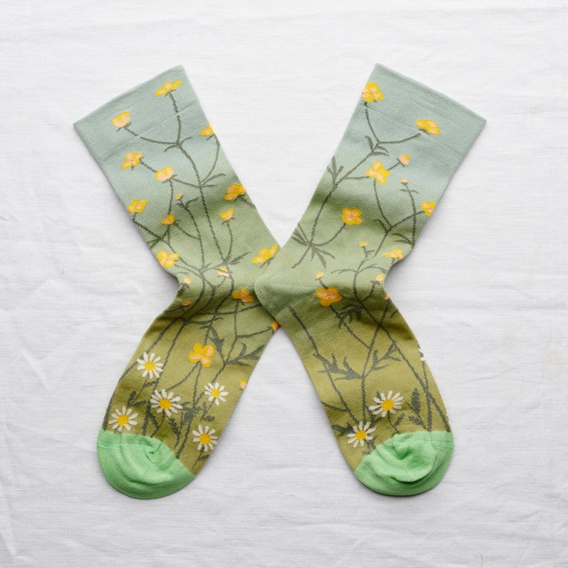 Flower Wave Ombre Socks