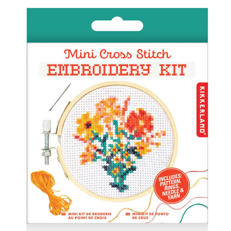 Flowers Mini Cross Stitch Kit