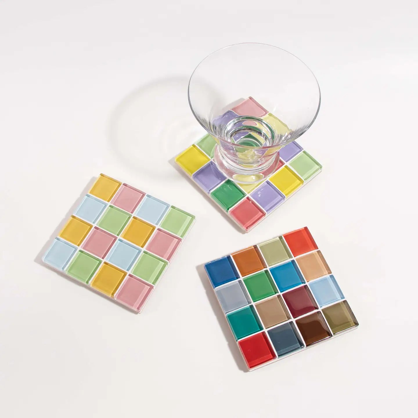 Glass Tile Coaster - the Spring Sprinkles