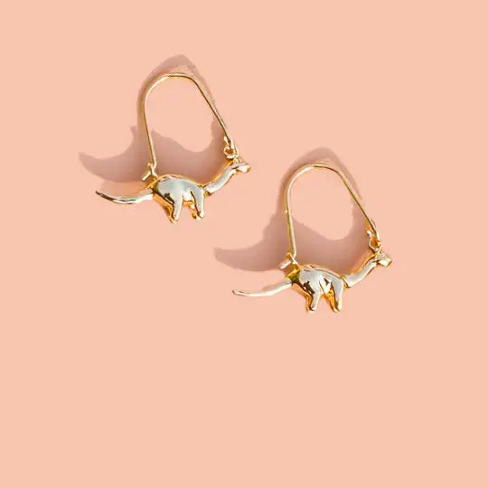 Gold Herbivore Hoop Earrings