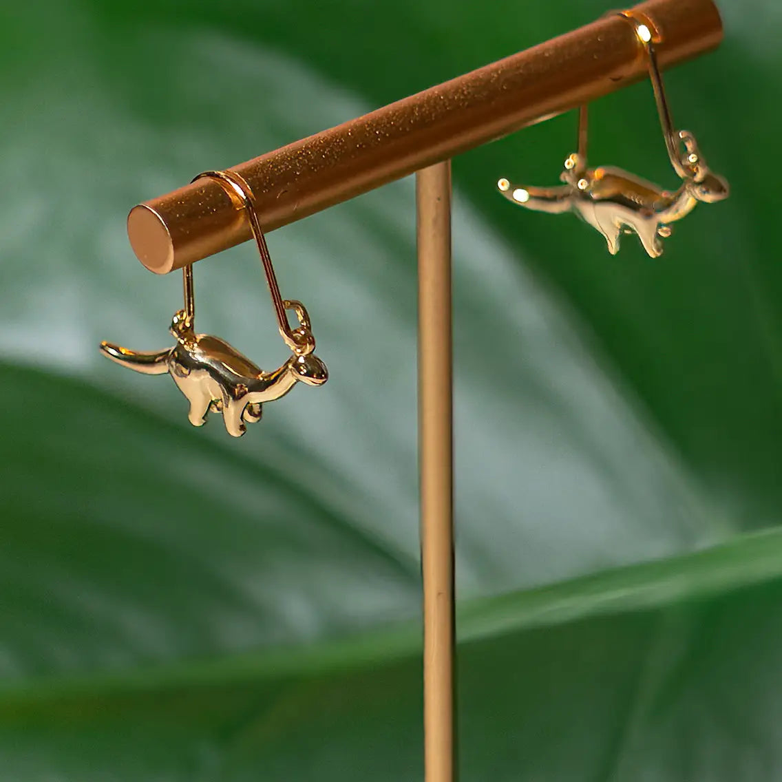 Gold Herbivore Hoop Earrings