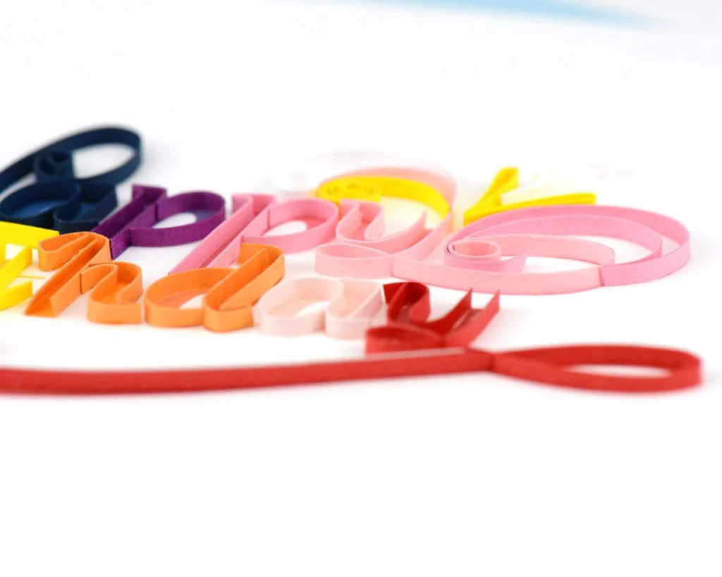 Happy Birthday Quilled Card