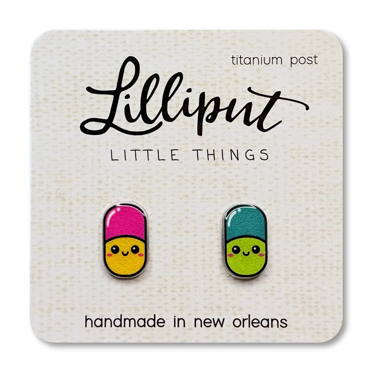 Happy Pill Earrings