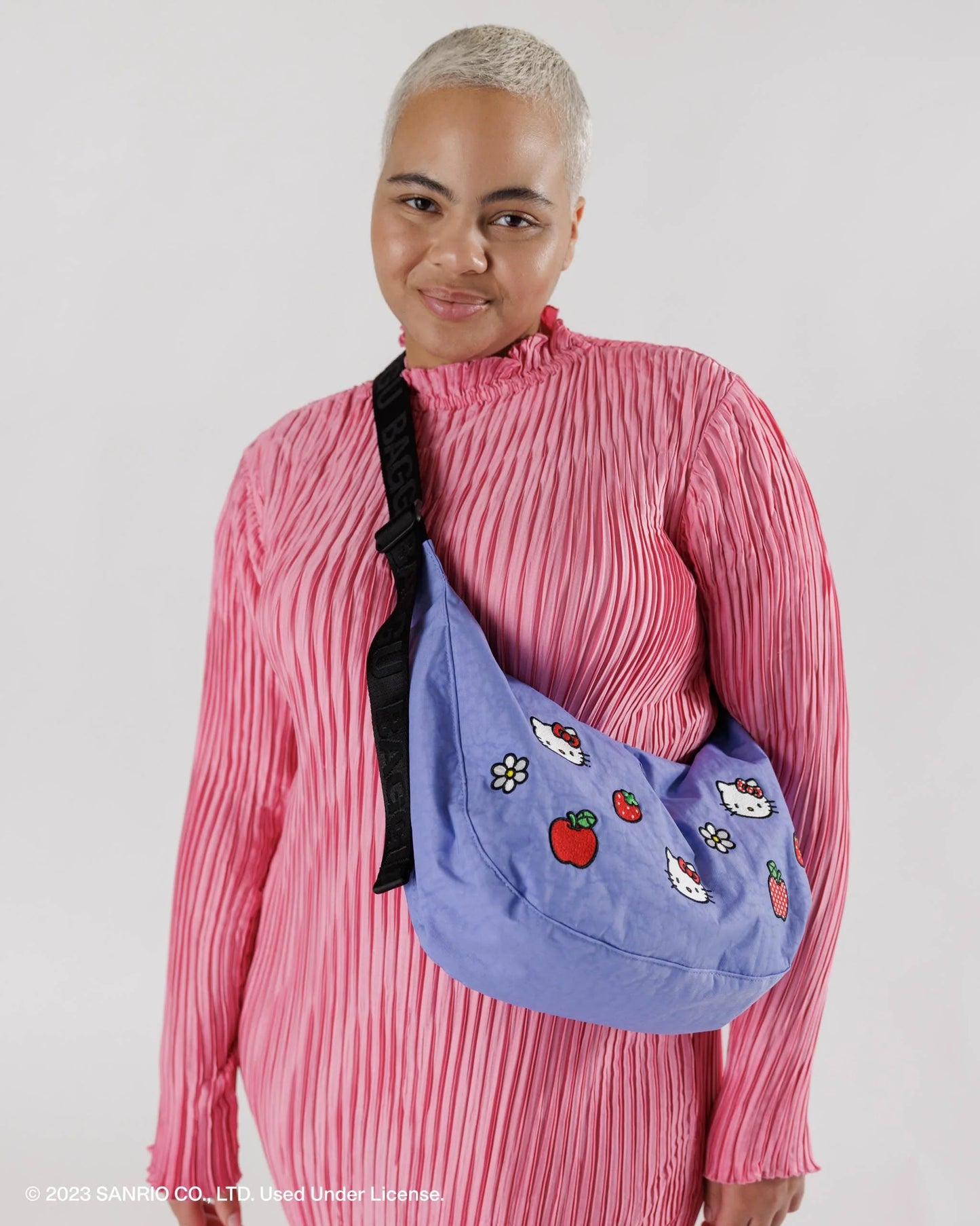 Hello Kitty Medium Nylon Crescent Bag